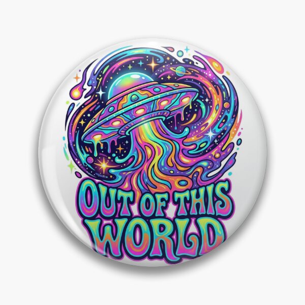 Item preview,  Out of This World Psychedelic 70s Trippy UFO designed and sold by Pixels By D.
