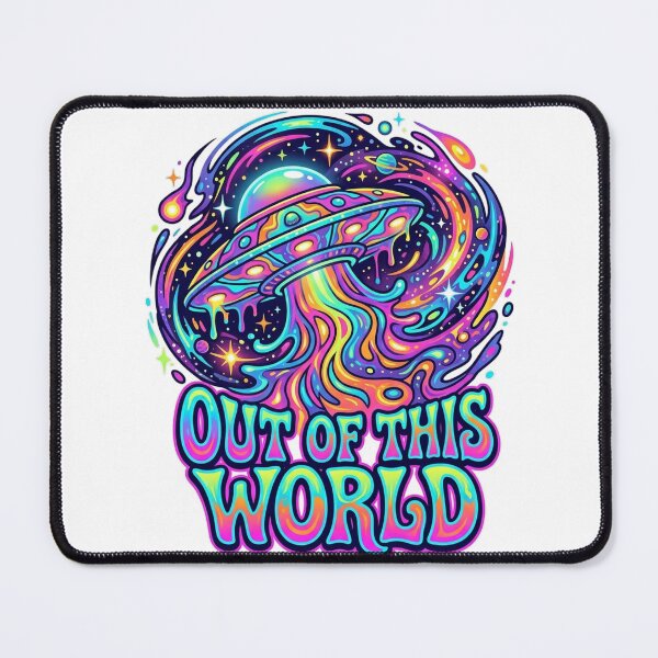 Item preview,  Out of This World Psychedelic 70s Trippy UFO designed and sold by Pixels By D.
