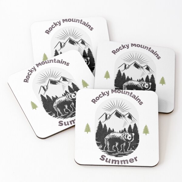 Item preview, Rocky Mountains Summer, Bear designed and sold by HoppingCreation.
