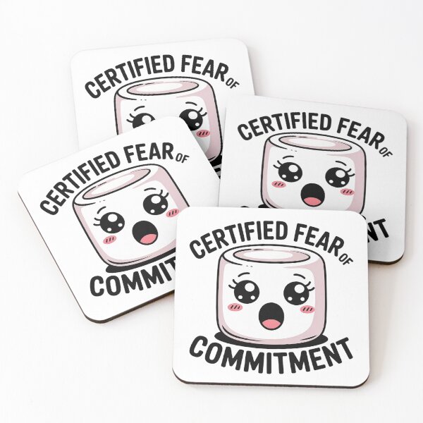 Item preview, Certified Fear of Commitment Funny Meme Cute Character Design designed and sold by Cool-cat-art.