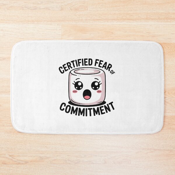 Item preview, Certified Fear of Commitment Funny Meme Cute Character Design designed and sold by Cool-cat-art.