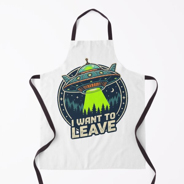 Item preview, I Want To Leave Retro UFO Alien Abduction Vintage designed and sold by Pixels By D.