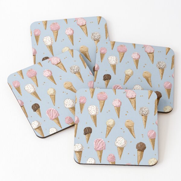 Item preview, Ice Cream Cones Pattern Sweet Summer Treat designed and sold by NicolasGlowArt.