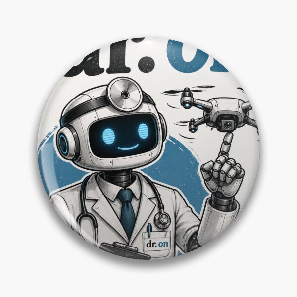 Item preview, Drone doctor on grapchic print designed and sold by Inquu.