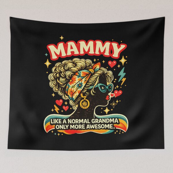 Item preview, Mammy Like A Normal Grandma Only More Awesome Retro Groovy Mother's Day Art designed and sold by Axivra.
