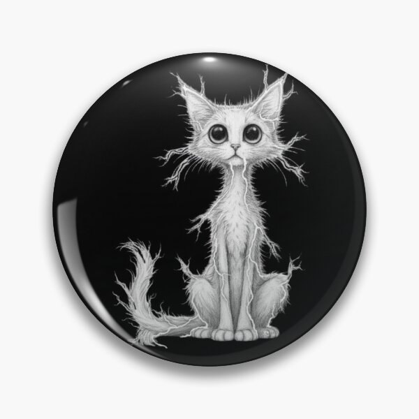 Item preview, Lightning Cat Spirit – Dark Electric Kitten designed and sold by MixArtStudio77.