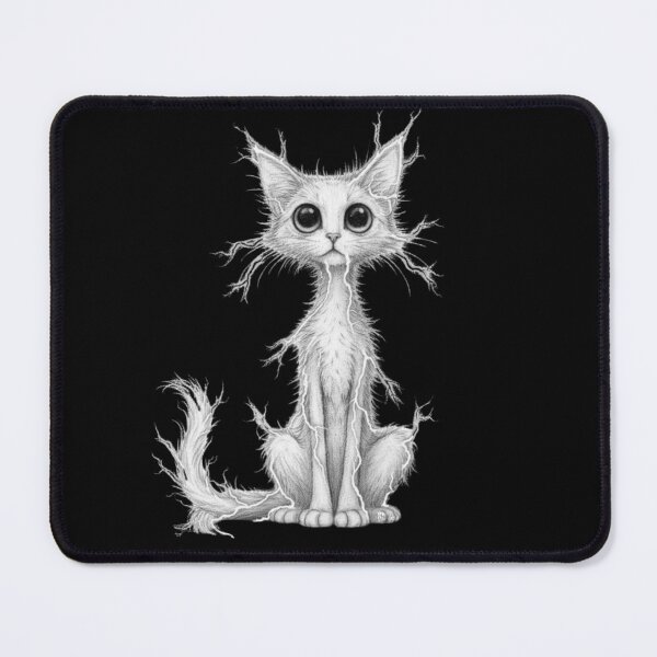 Item preview, Lightning Cat Spirit – Dark Electric Kitten designed and sold by MixArtStudio77.