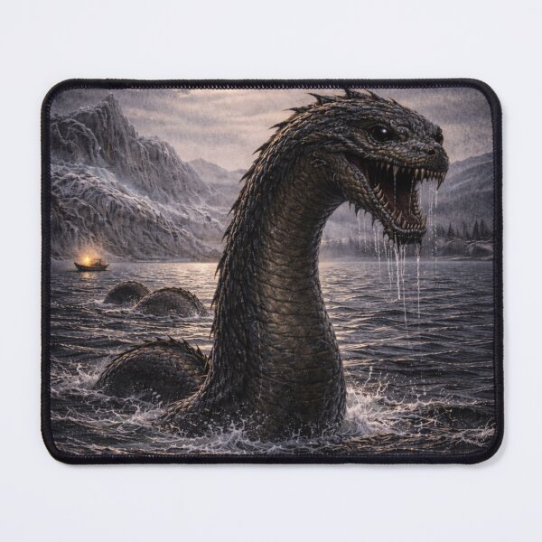 Item preview, Flathead Lake Monster Cryptid Water Serpent Artwork designed and sold by The Dark Files.