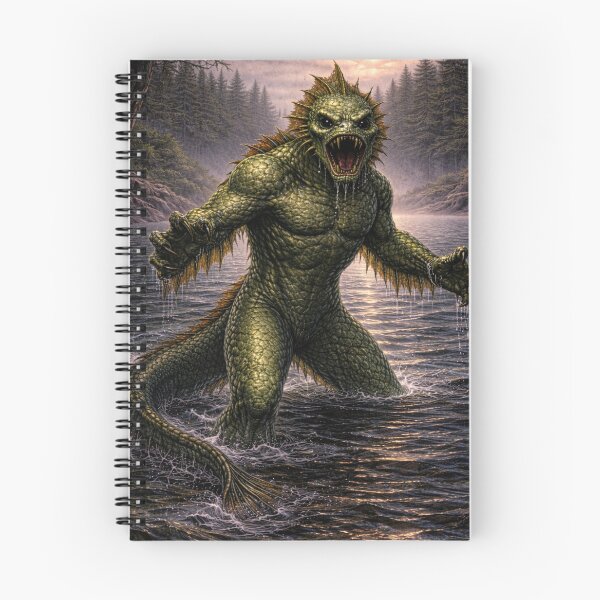 Item preview, Thetis Lake Monster Cryptid Water Creature Artwork designed and sold by The Dark Files.