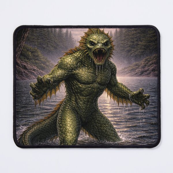 Item preview, Thetis Lake Monster Cryptid Water Creature Artwork designed and sold by The Dark Files.