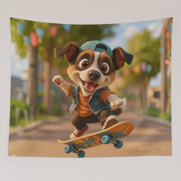 Item preview, Skater Teddy Roosevelt Terrier designed and sold by Sillytoe.