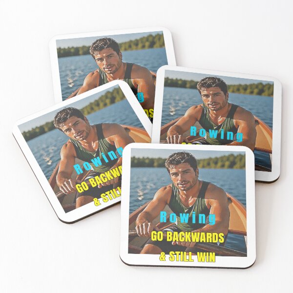 Item preview, Rowing Go Backwards Still Win Funny Rowing Design, Rowing Humor Gift, Crew Rowing Quote designed and sold by Michael van der Hoorn.