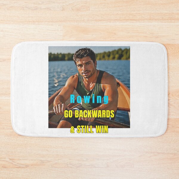 Item preview, Rowing Go Backwards Still Win Funny Rowing Design, Rowing Humor Gift, Crew Rowing Quote designed and sold by Michael van der Hoorn.