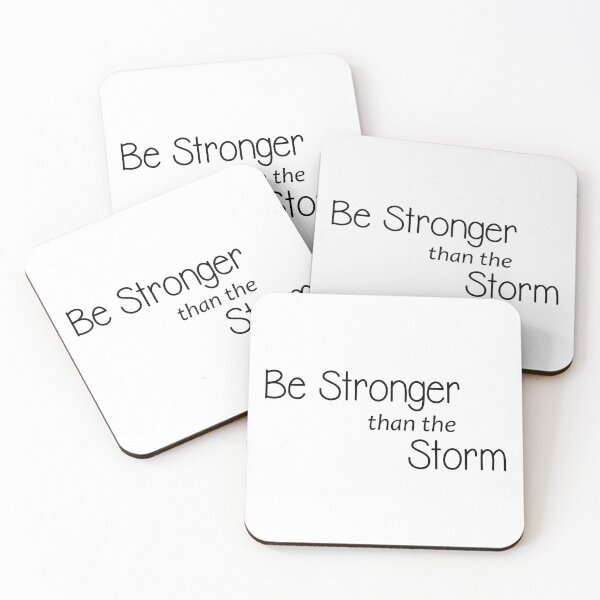 Item preview, Be Stronger Than The Storm - Positive Inspirational Motivational Affirmation - Reminder To Never Give Up designed and sold by merkraht.