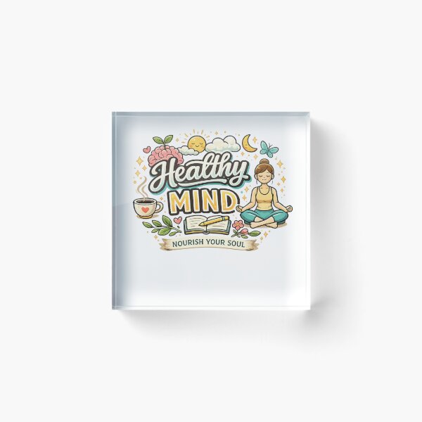 Item preview, Healthy Mind Nourish Your Soul designed and sold by meryemjanet.