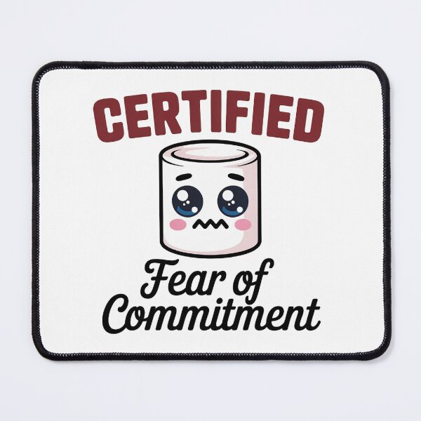Item preview, Certified Fear of Commitment Funny Meme Cute Relatable Relationship Humor Design designed and sold by Cool-cat-art.