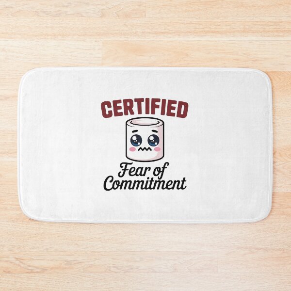 Item preview, Certified Fear of Commitment Funny Meme Cute Relatable Relationship Humor Design designed and sold by Cool-cat-art.