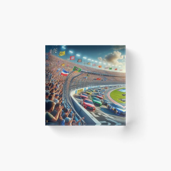 Item preview, Nascar Front Row View - Stock Car Racing Crowd Atmosphere designed and sold by JALNERVION SHOP.