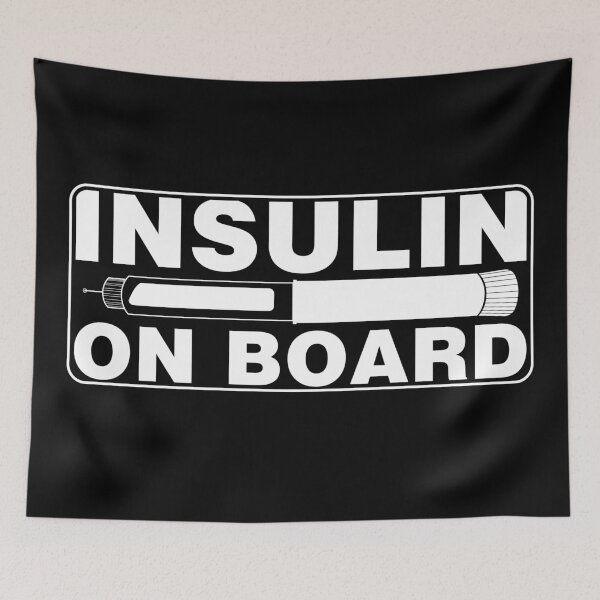 Item preview, ndvh Insulin on Board designed and sold by Nik’s T-Shirts.