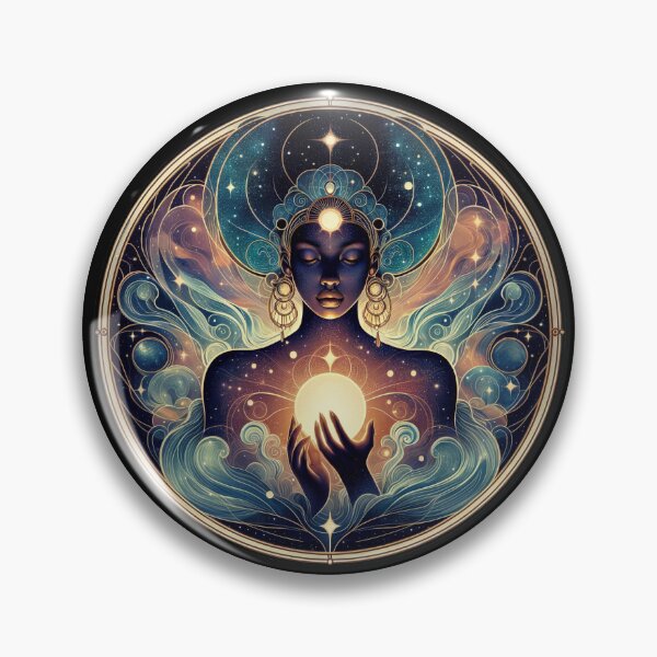 Item preview, Divine Feminine Cosmos - Spiritual Astrology Art designed and sold by DsTeesApparel.
