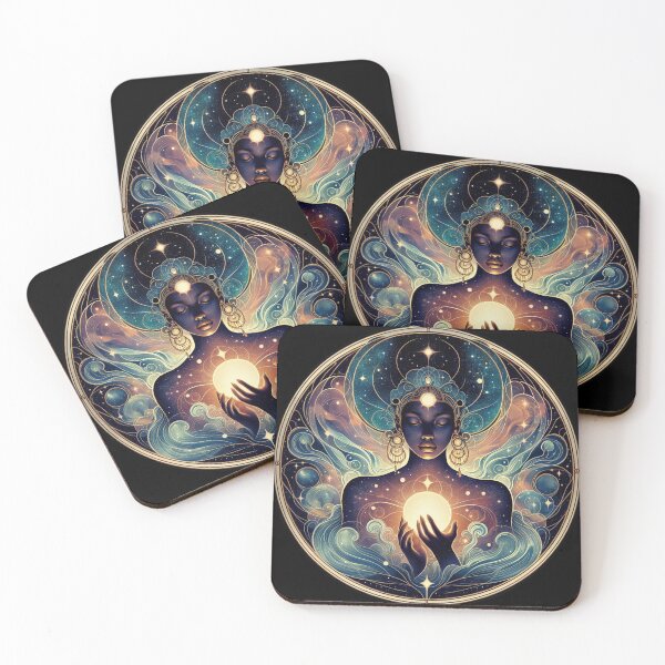 Item preview, Divine Feminine Cosmos - Spiritual Astrology Art designed and sold by DsTeesApparel.