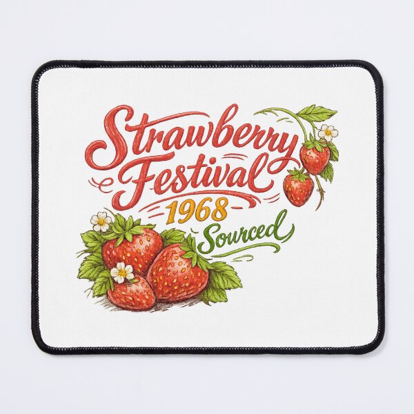 Item preview, Strawberry Festival 1968 Locally Sourced designed and sold by LuveraxArt.