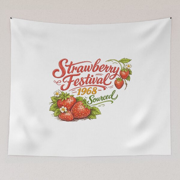 Item preview, Strawberry Festival 1968 Locally Sourced designed and sold by LuveraxArt.