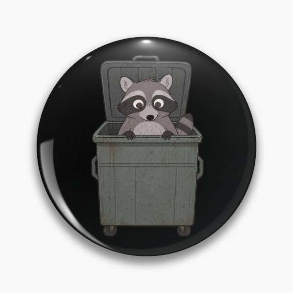 Item preview, Cute Raccoon in Dumpster designed and sold by ContTraders.