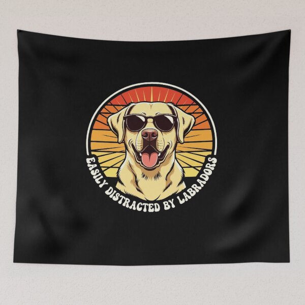 Item preview, Easily Distracted By Labradors  designed and sold by trendnest_shop.