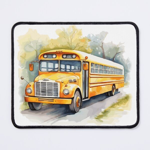 Item preview, Back to School Bus Watercolor designed and sold by Zayn Studio.
