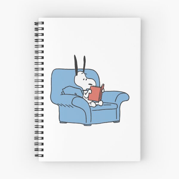Item preview, snoopy reading a book designed and sold by liveawhimsylife.