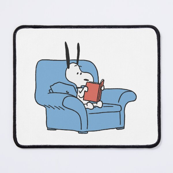 Item preview, snoopy reading a book designed and sold by liveawhimsylife.