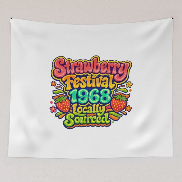 Item preview, Strawberry Festival 1968 Locally Sourced designed and sold by LuveraxArt.