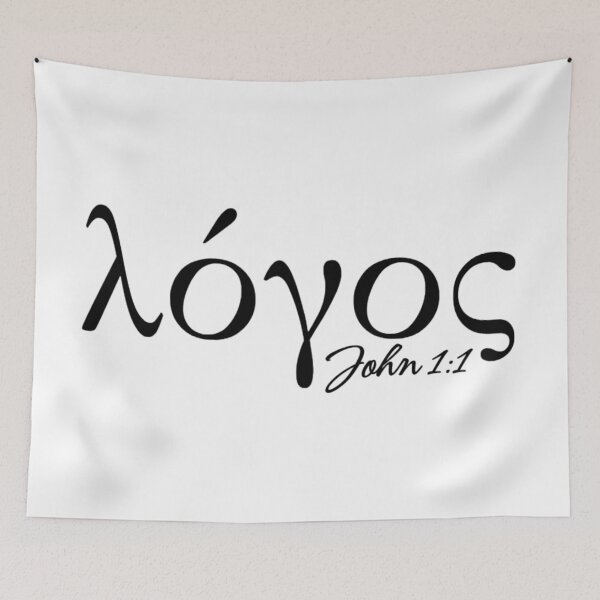Item preview, Logos - John 1:1 The Word Was God - Black Design designed and sold by MoriaStore.