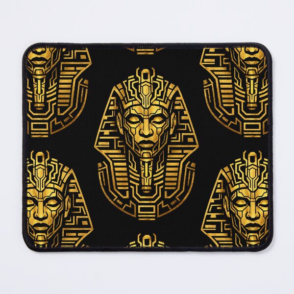 Item preview, Modern Egyptian Pharaoh Gold Geometric Design designed and sold by Kemet Aura.