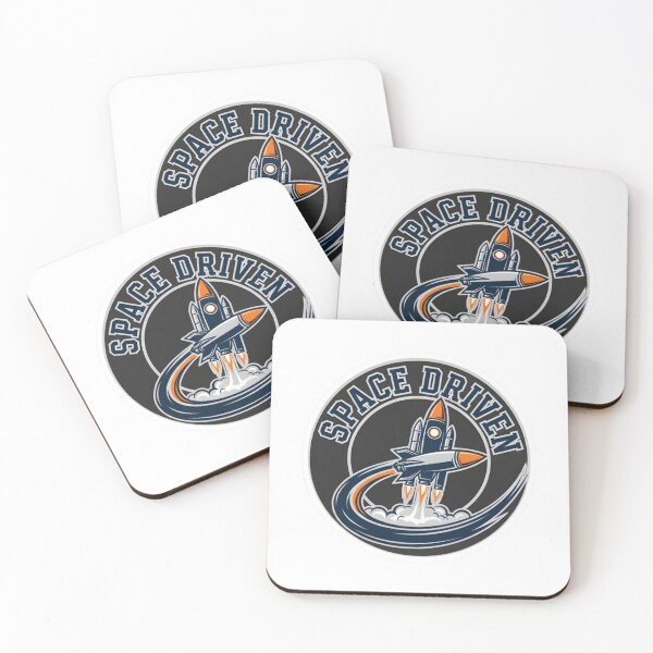 Item preview, Space Driven Rocket Badge – Retro Space Launch Design designed and sold by Altair_.