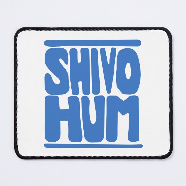Item preview, Shivo Hum Blue Sanskrit Mantra Retro Hand‑Lettering | Yoga & Spirituality designed and sold by wordznart.
