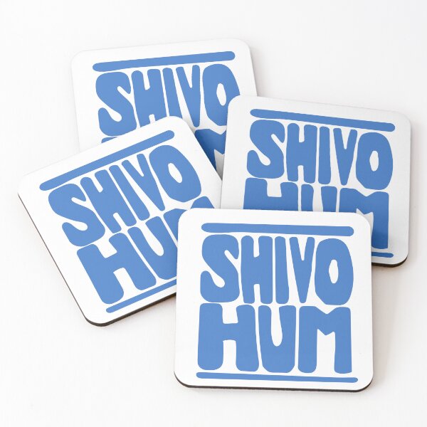 Item preview, Shivo Hum Blue Sanskrit Mantra Retro Hand‑Lettering | Yoga & Spirituality designed and sold by wordznart.