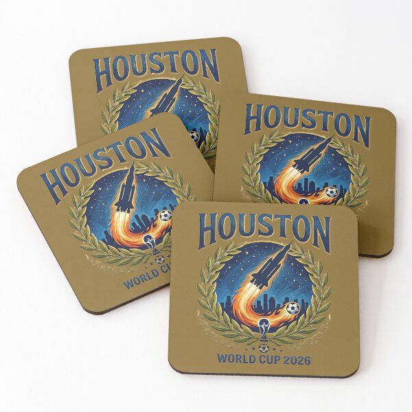 Item preview, Houston World Cup 2026 Laurel Wreath Badge — Soccer Vibes designed and sold by BrickByDream.
