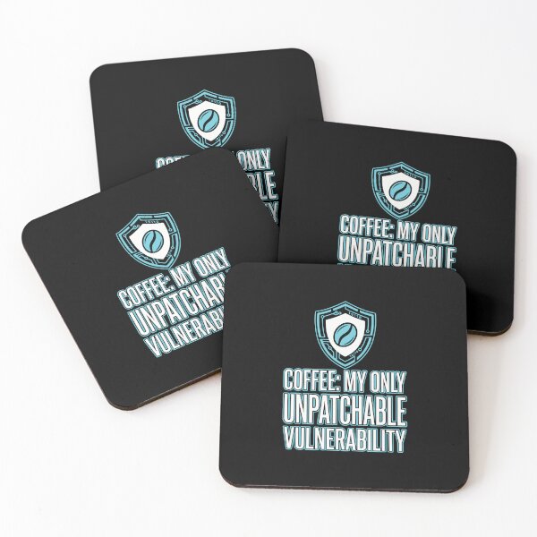 Item preview, Unpatchable Vulnerability Cybersecurity Coffee Humor designed and sold by Ixnor.