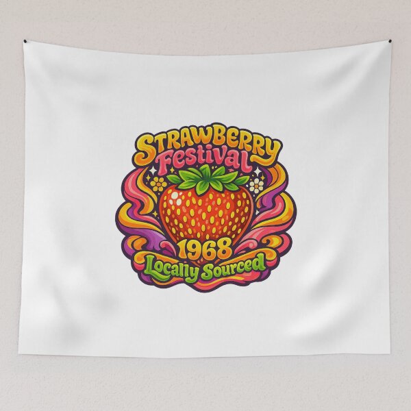 Item preview, Strawberry Festival 1968 Locally Sourced designed and sold by LuveraxArt.