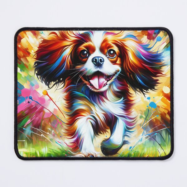 Item preview, Blenheim Cavalier King Charles Spaniel Acrylic Art Portrait designed and sold by Puppy Puzzles Plus.
