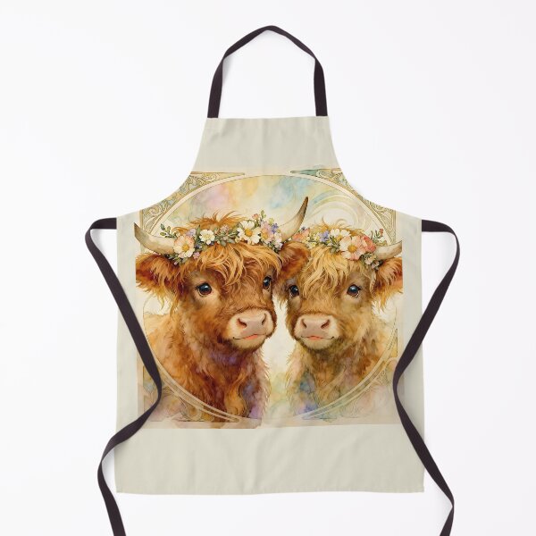 Item preview, Baby Highland Cows Brother and Sister designed and sold by Glimmersmith.