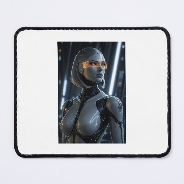 Item preview, Synthetic Awakening | Sci-Fi AI Portrait | Futuristic Android Art designed and sold by Echoes of the Void .