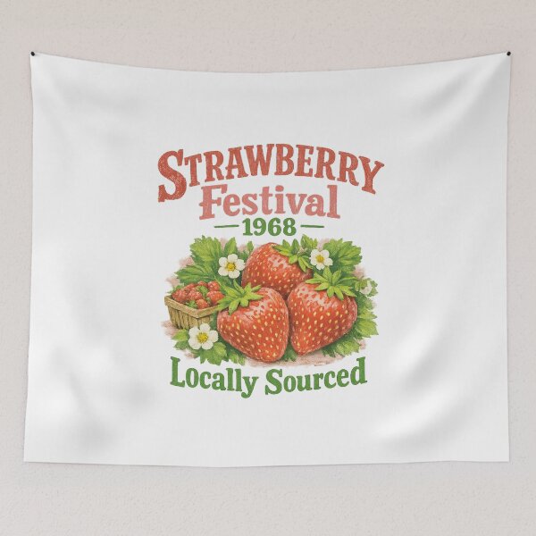 Item preview, Strawberry Festival 1968 Locally Sourced designed and sold by LuveraxArt.