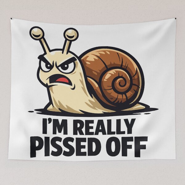 Item preview, Angry Snail – I’m Really Pissed Off Funny Meme Shirt designed and sold by Mati-Studio.