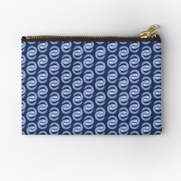 Shoreline C Blue on Navy Zipper Pouch
