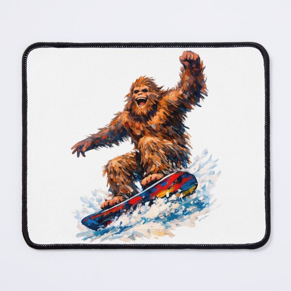 Item preview, Bigfoot Snowboarding – Epic Yeti Shredder Sasquatch Mountain Cryptid Sports Art designed and sold by WilderRoads.