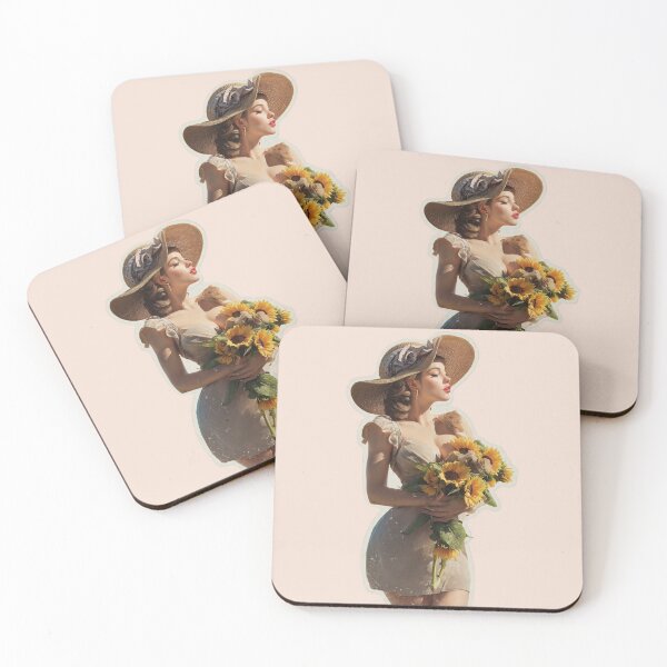 Item preview, Cinematic Retro Sun-Kissed Pin-Up – 1940s Hollywood Glamour designed and sold by SunPeachRetro.