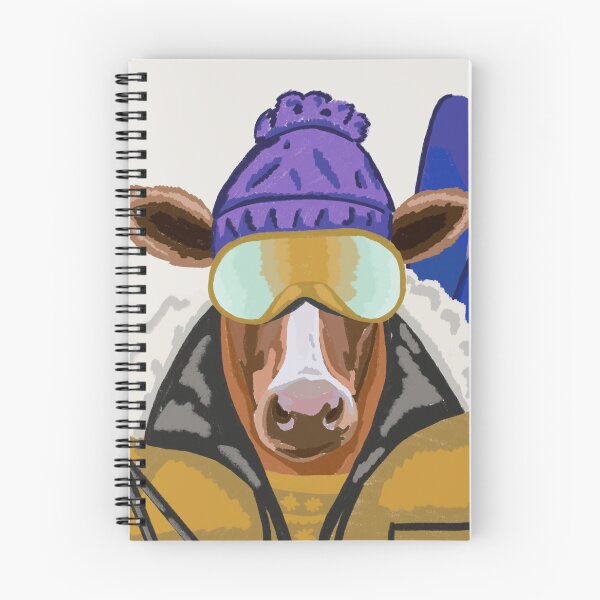 Item preview, Funny Ski Cow Winter Animal designed and sold by KelseyNY.